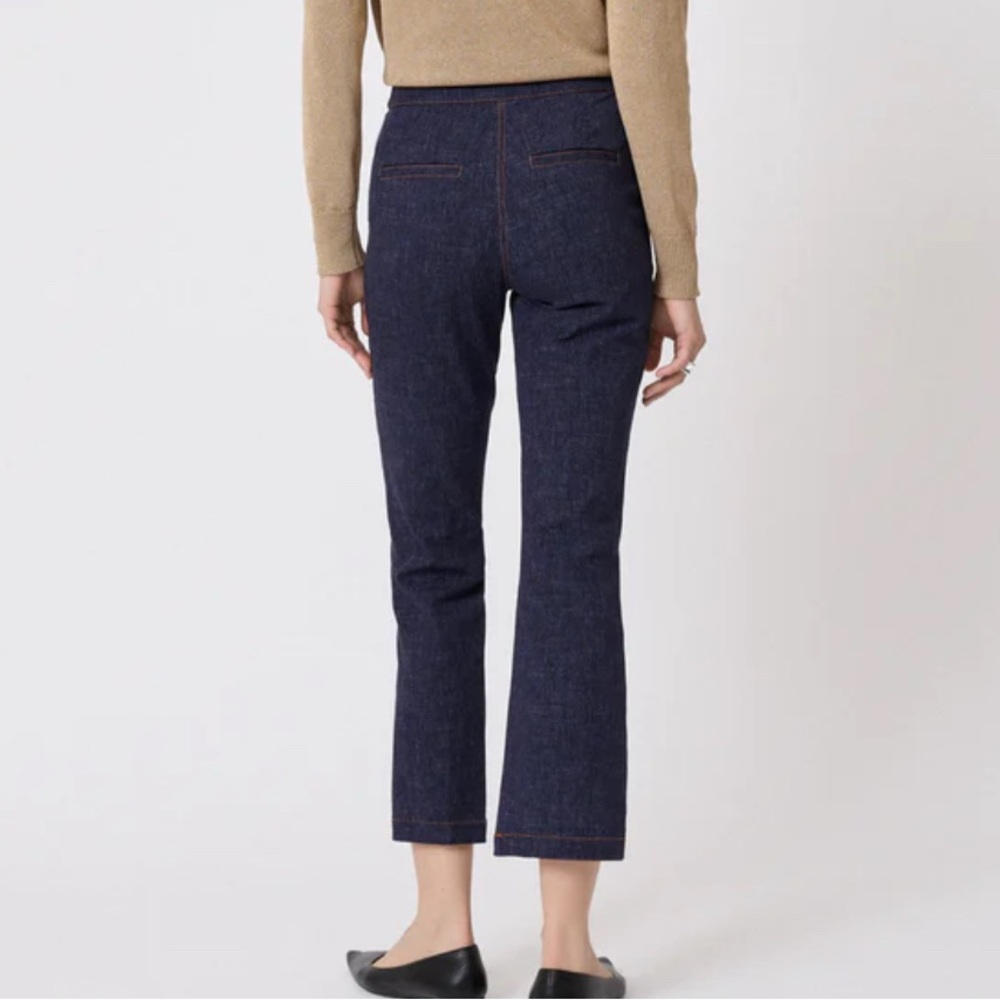 Pearl by Lela Rose Stretch Denim Deedie Pants | NWOT | Dark Wash | Size 0